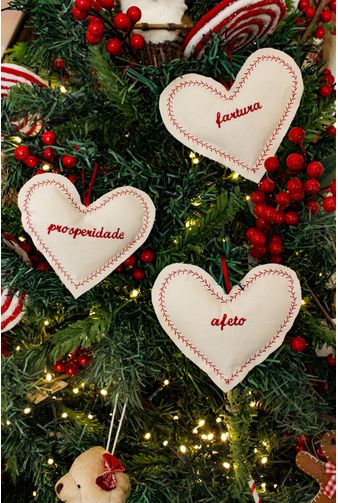 Kit Coracao Bordado Afeto, Fartura e Prosperidade -1-